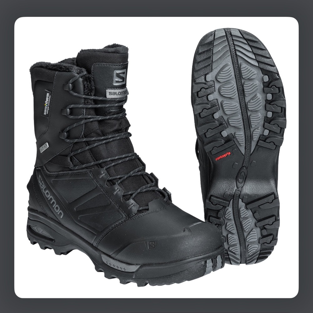 NWT - Salomon Men's Black Snow Boots DISCLOSURE: TAGS FELL OFF, NO TAGS